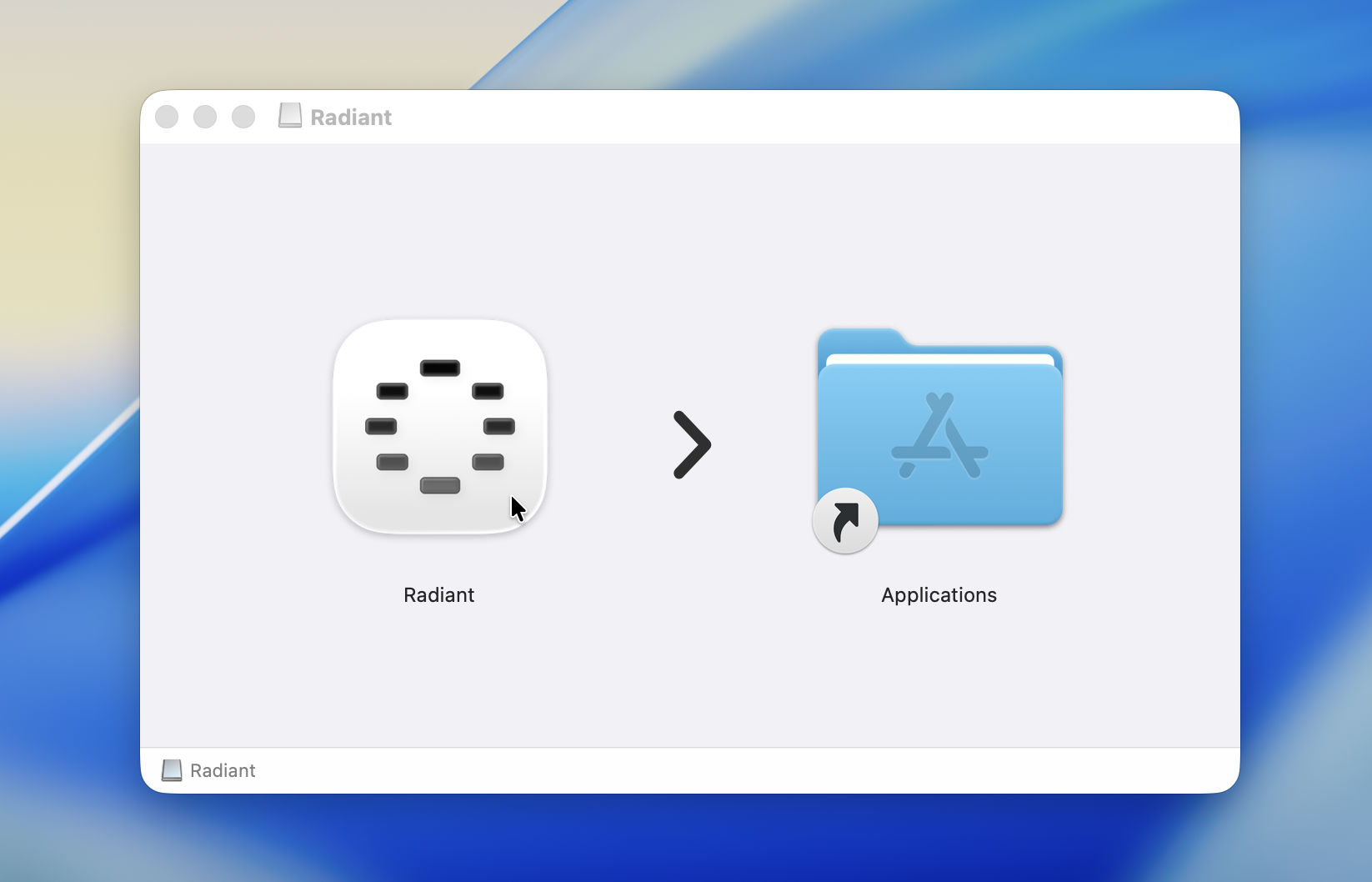 Opening the DMG file
